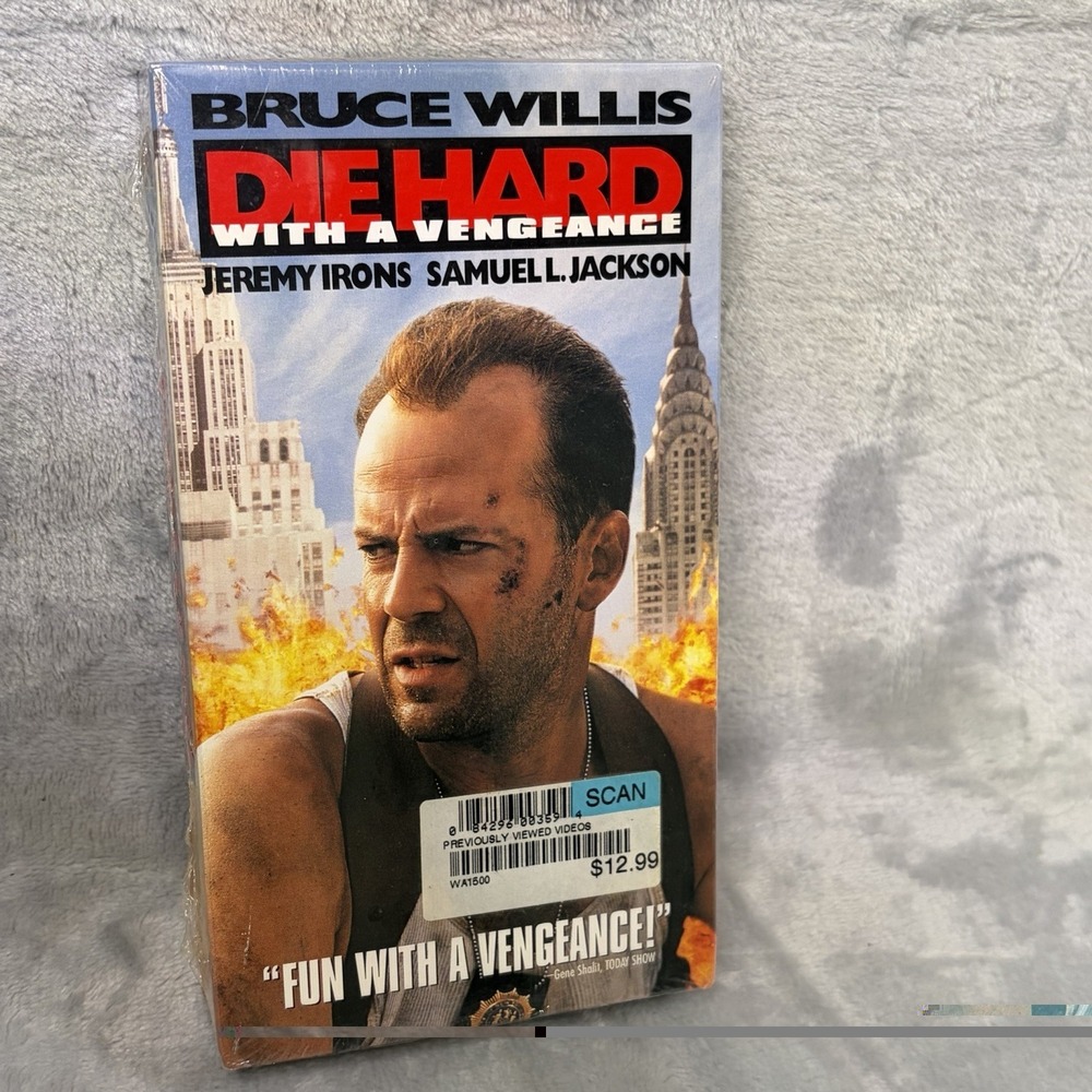 Die Hard With A Vengeance VHS Tape Factory Sealed Bruce Willis Samuel L. Jackson